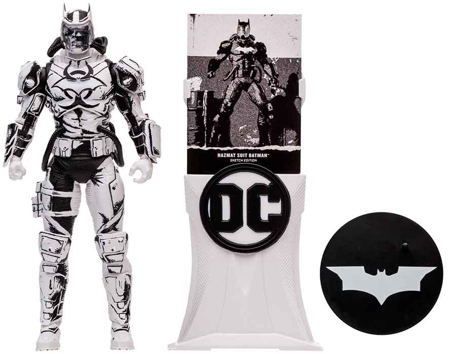 DC Multiverse Justice League The Amazo Virus 7 Inch Action Figure Sketch Edition Exclusive - Hazmat Suit Batman