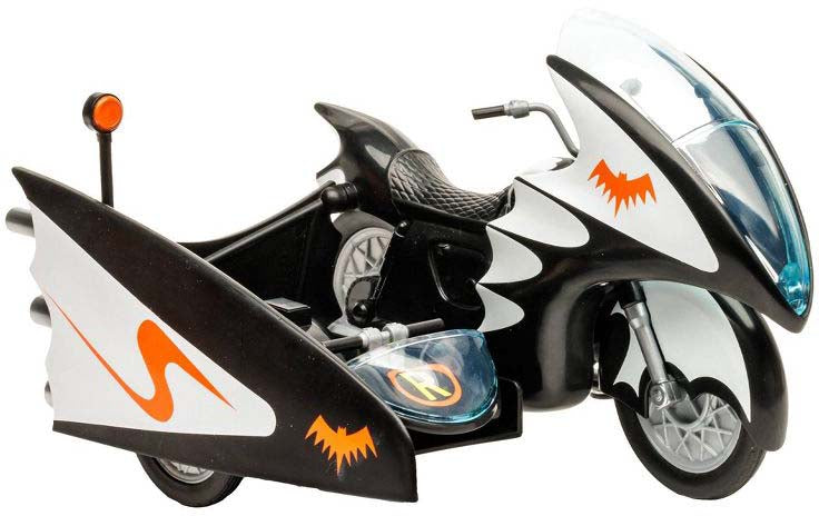 DC Retro Batman 1966 6 Inch Scale Vehicle Figure - Batcycle with Side Car