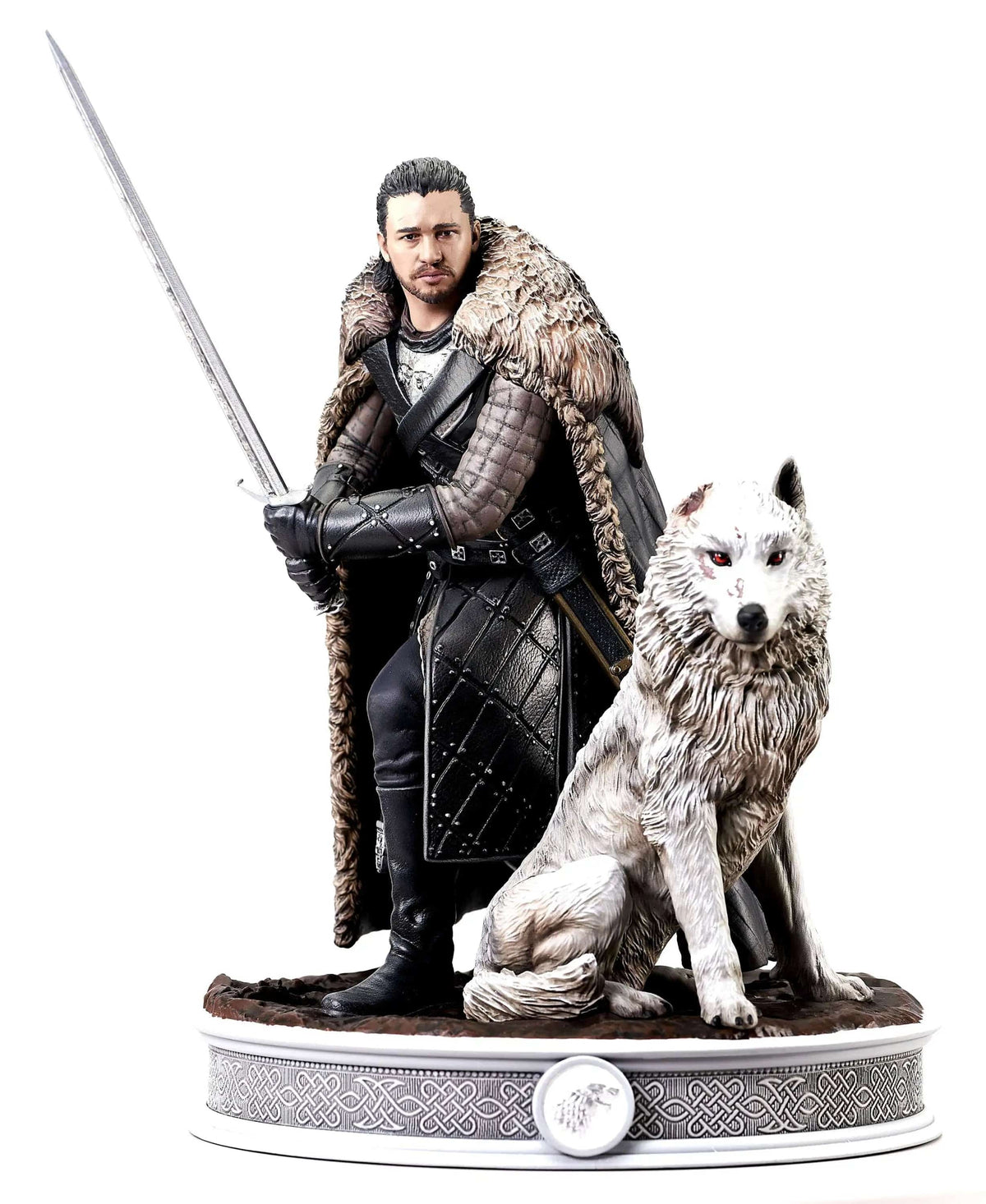 Gallery Diorama: Game of Thrones - Jon Snow with Direwolf