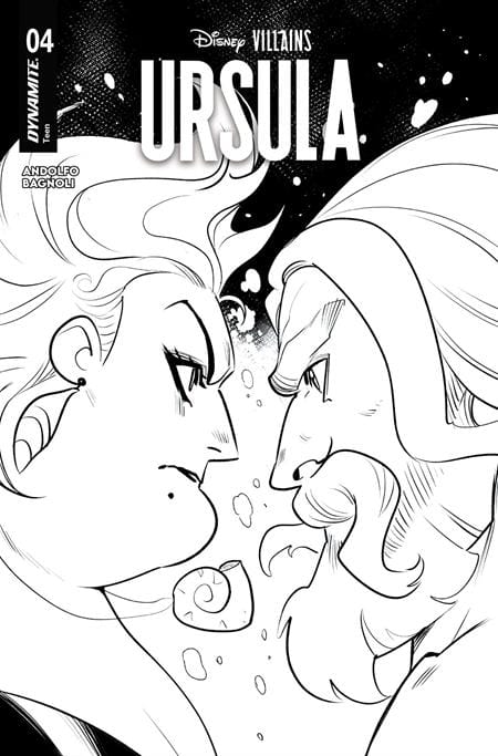 DISNEY VILLAINS URSULA #4 CVR L MIRKA ANDOLFO LINE ART VAR