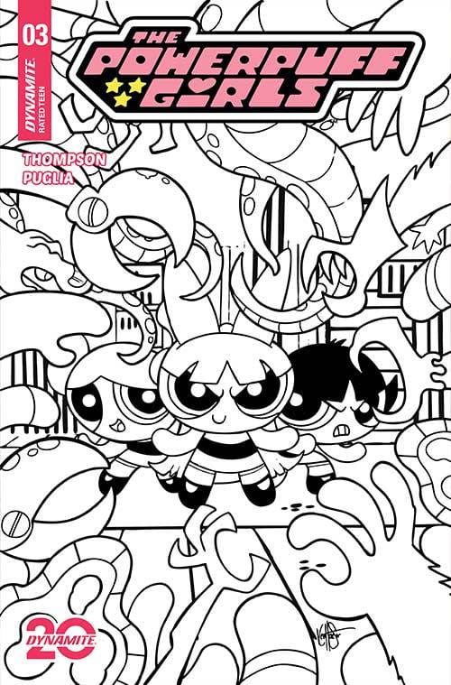 POWERPUFF GIRLS #3 CVR L 1:7 INCV HAESER LINE ART