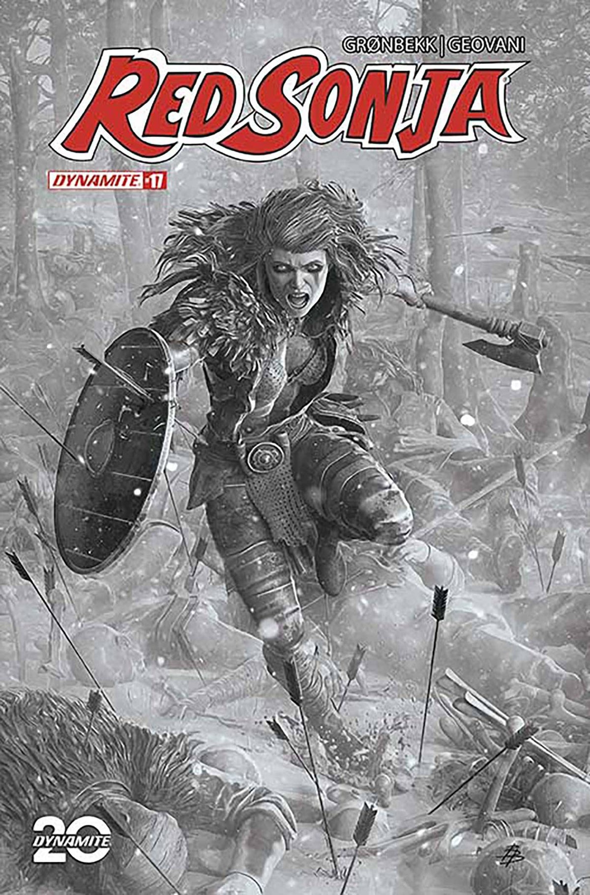 RED SONJA 2023 #17 CVR N 1:7 FOC INCV BARENDS B&W