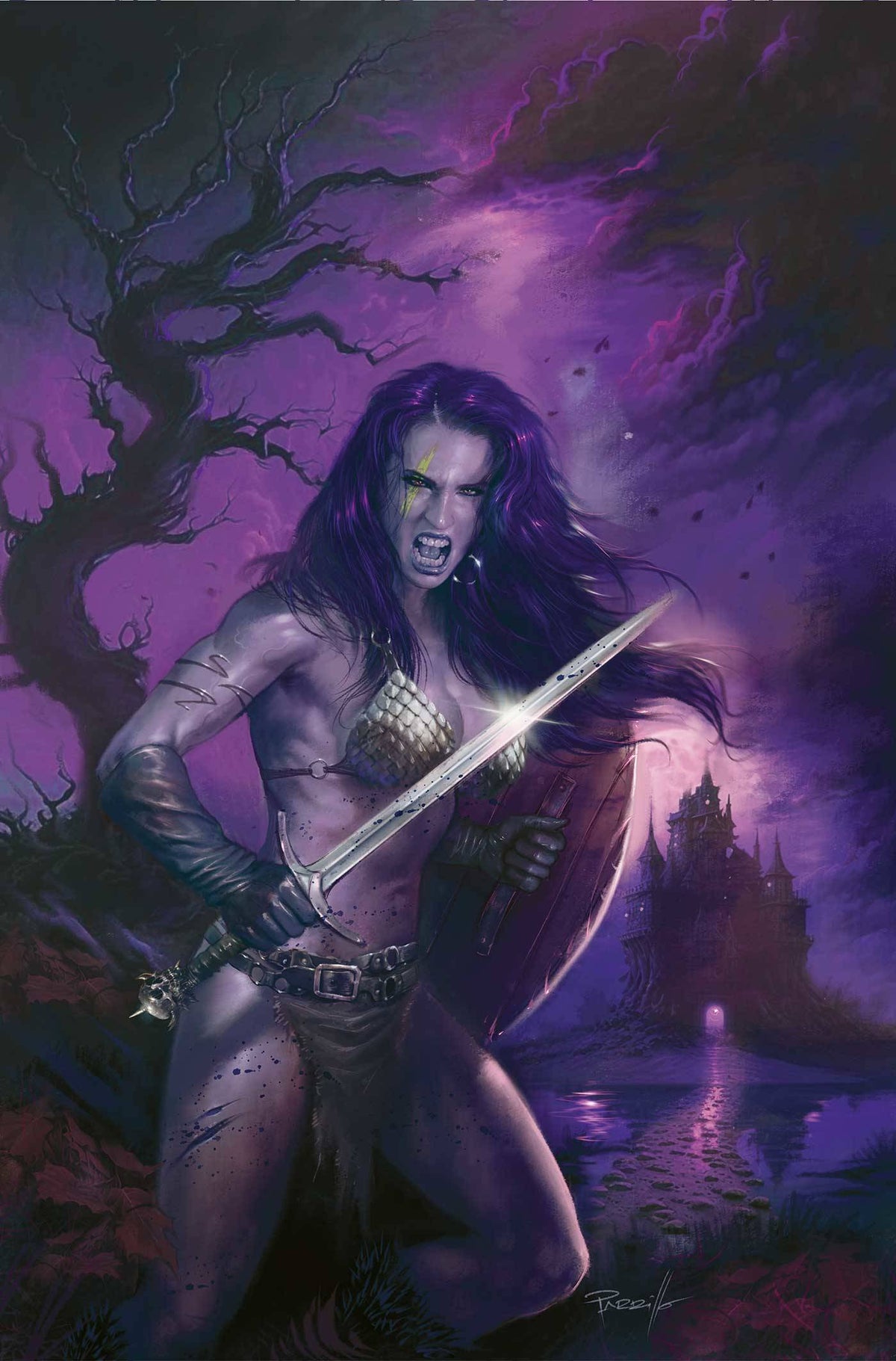 RED SONJA 2023 #18 CVR M 1:5 FOC INCV PARRILLO ULTRAVIOLE