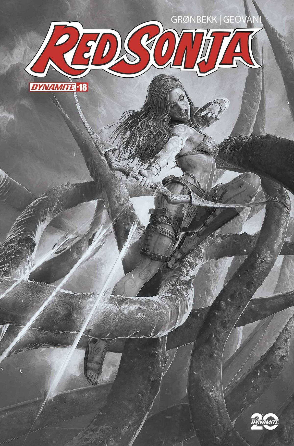 RED SONJA 2023 #18 CVR N 1:7 FOC INCV BARENDS B&W