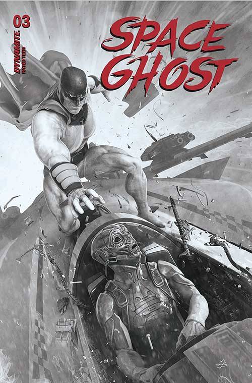 SPACE GHOST #3 CVR U 1:5 FOC INCV BARENDS B&W (C: 0-1-2)