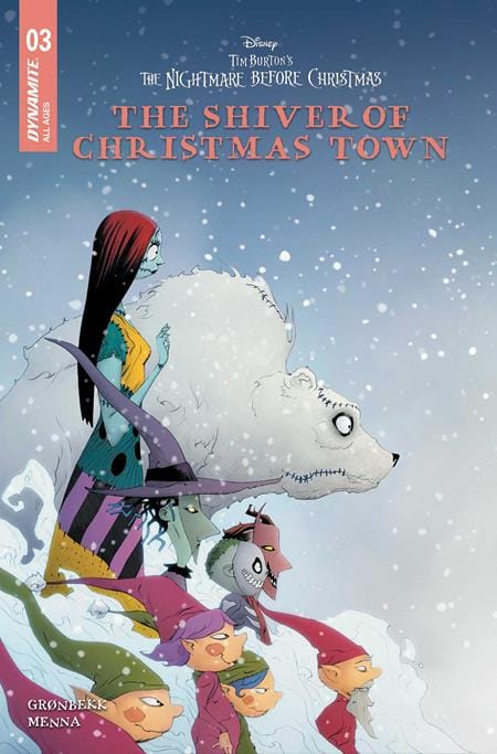 TIM BURTONS THE NIGHTMARE BEFORE CHRISTMAS THE SHIVER OF CHRISTMAS TOWN #3 CVR A JAE LEE