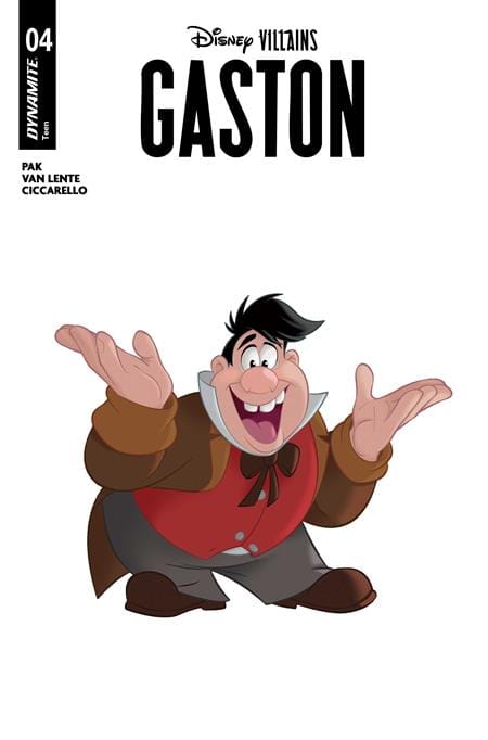 DISNEY VILLAINS GASTON #4 CVR B ANIMATION ART VAR