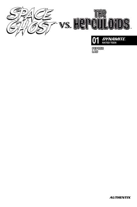 SPACE GHOST VS THE HERCULOIDS #1 CVR F BLANK AUTHENTIX VAR (Release Date: 09/16/2026)