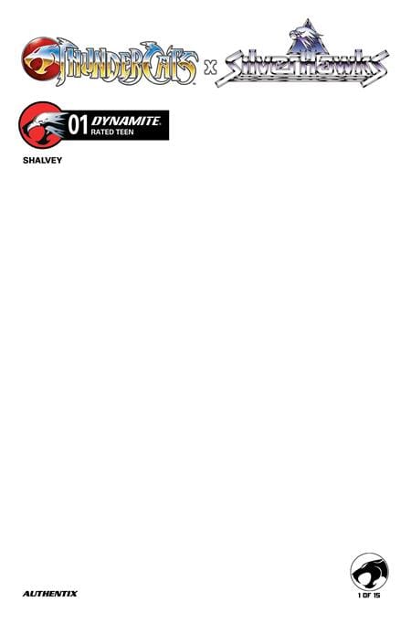 THUNDERCATS X SILVERHAWKS #1 CVR F BLANK AUTHENTIX VAR