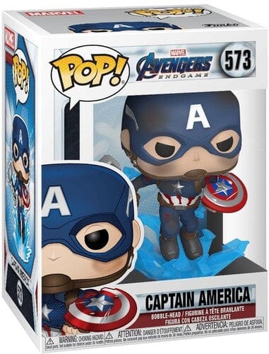 Funko POP! Marvel Avengers Endgame: Captain America with Broken Shield & Mjolnir