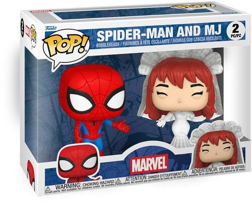 Funko POP! Marvel: Superhero Couples, Spider-Man & Mary Jane 2-Pack