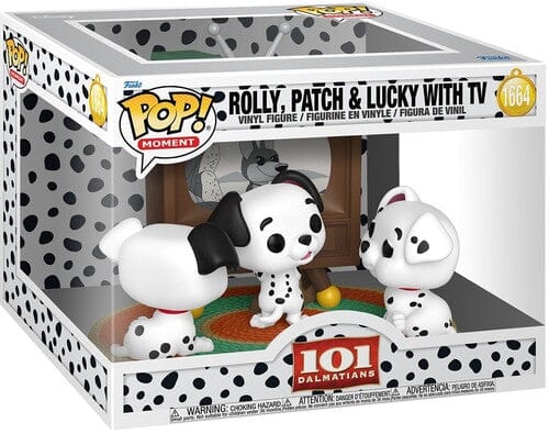 Funko POP! Moments: 101 Dalmatians - Rolly, Patch and Lucky with TV
