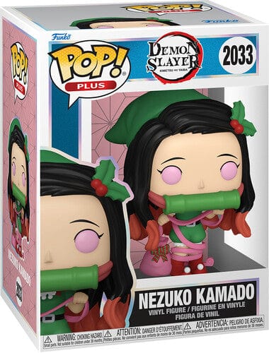 Funko POP!: Plus: Demon Slayer - Nezuko, Holiday (Vinyl Figure, Collectible)