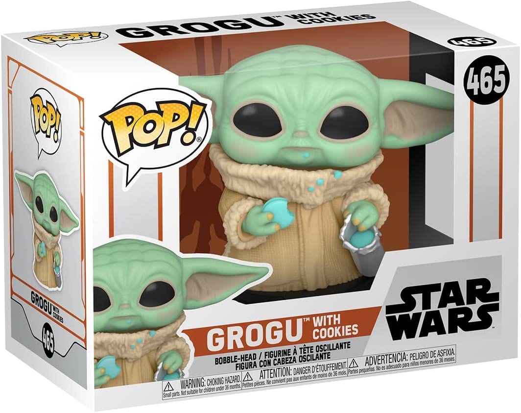 Funko Pop!: Star Wars - Grogu with Cookies, Bobblehead Version (Mandalorian)