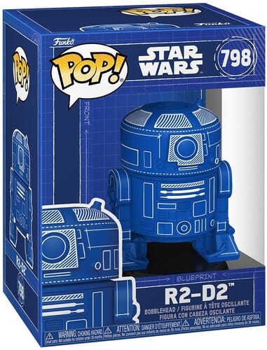 Funko POP!: Star Wars: Star Wars - R2-D2 Blue Print (Vinyl Figure, Collectible, 2 Pack)