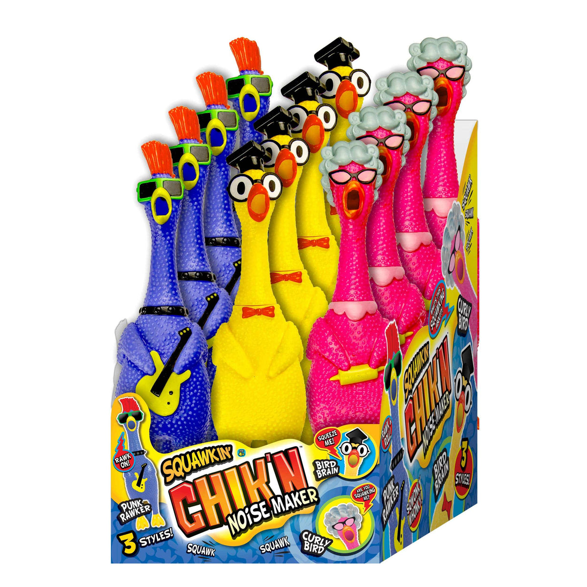 Squawkin' Chicken Noise Maker, 3 styles (1pc, Random)