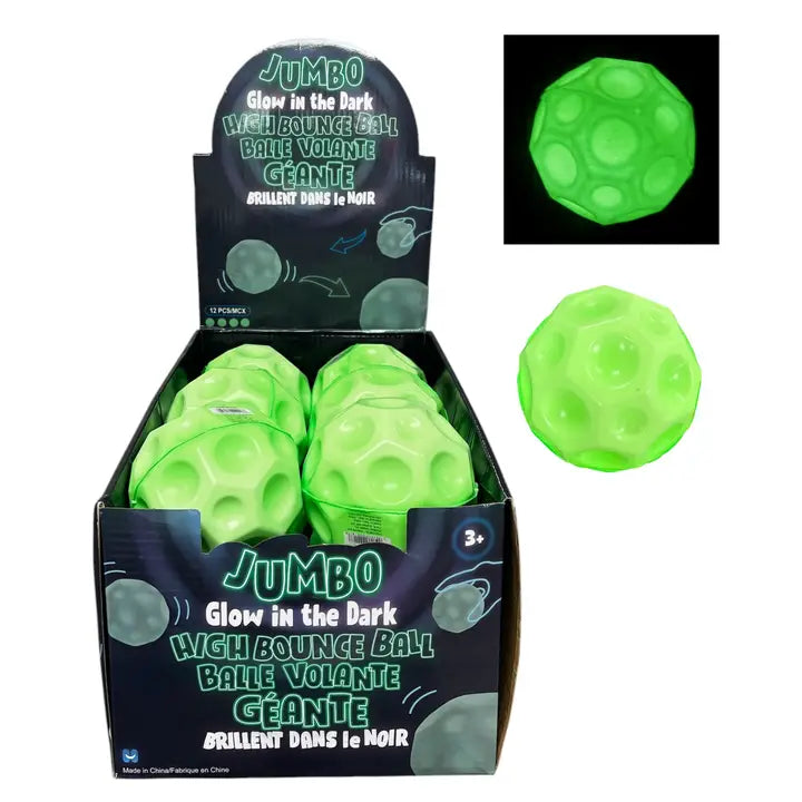 Handee: Jumbo Glow in the Dark Super High Bounce Ball