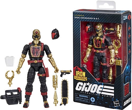 HASBRO COLLECTIBLES: GI JOE CLASSIFIED - #134 IRON GRENADIER B.A.T. ACTION FIGURE