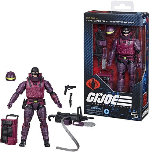 HASBRO COLLECTIBLES: GI JOE CLASSIFIED - #147 S.A.W. VIPER (SEMI AUTOMATIC WEAPON) ACTION FIGURE