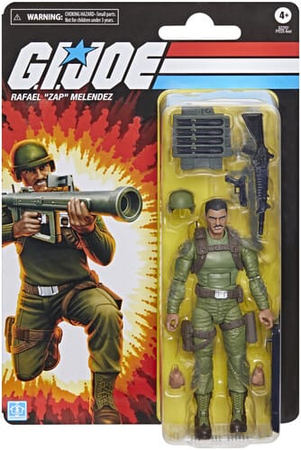 Hasbro: G.I. Joe Classified Series - Rafael “Zap” Melendez - Retro Cardback