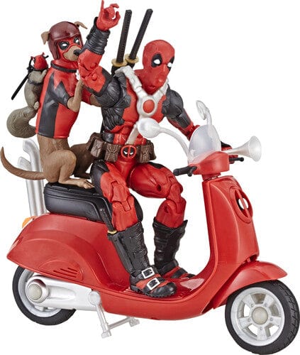 HASBRO COLLECTIBLES: MARVEL LEGENDS - DEADPOOL CORPS - DEADPOOL WITH SCOOTER ACTION FIGURE SET