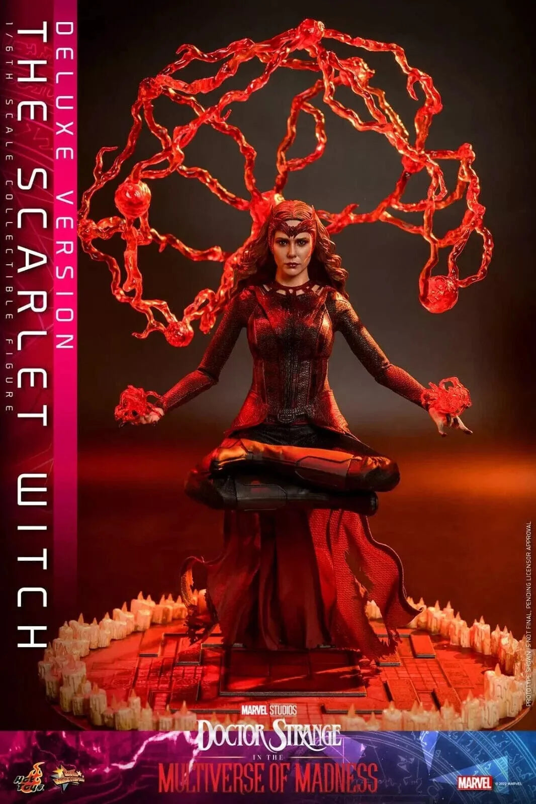 HOT TOYS: MARVEL STUDIOS: DOTOR STRANGE IN THE MULTIVERSE OF MADNESS - SCARLET WITCH 1/6TH SCALE STATUE