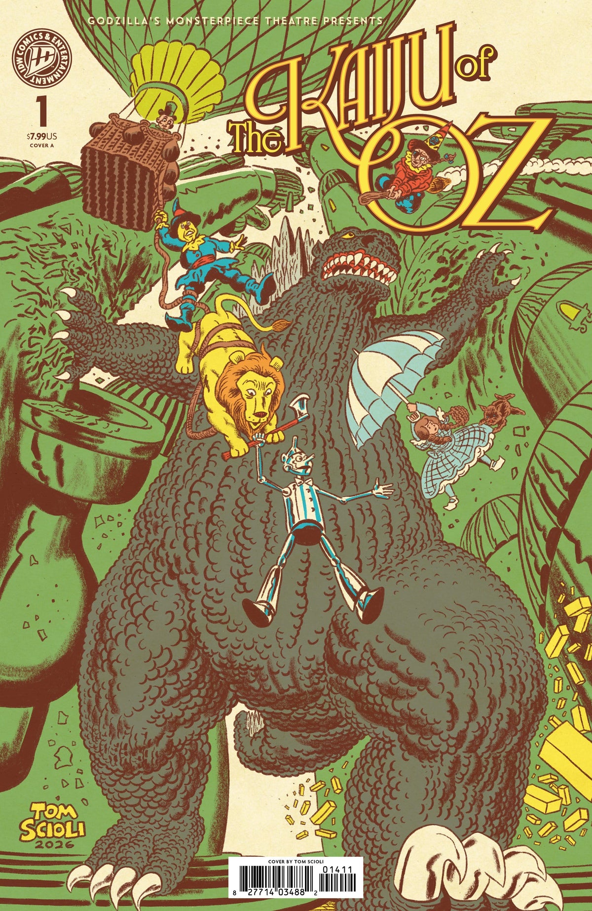 Godzilla’s Monsterpiece Theatre Presents: The Kaiju of Oz Cover A (Scioli) (Release Date: 10/07/2026)