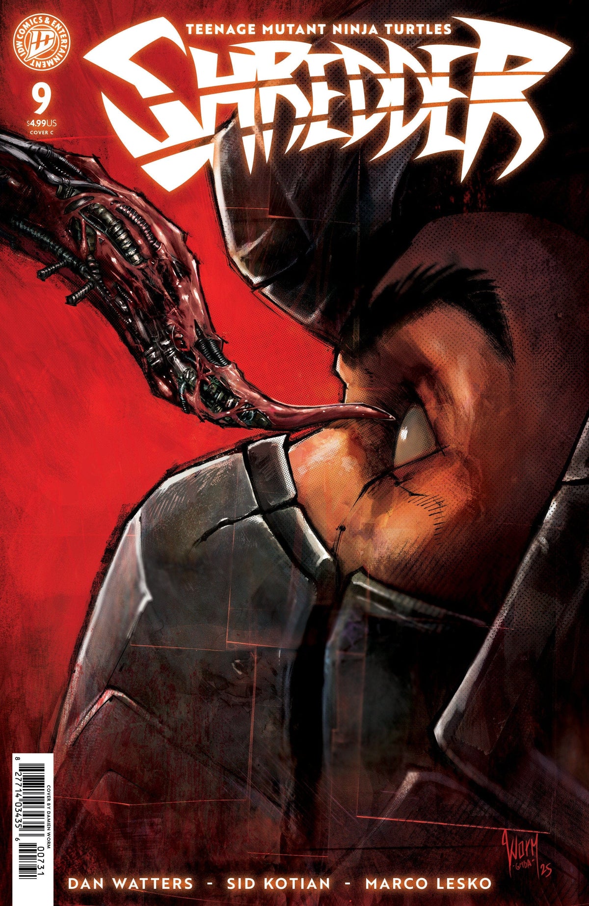 Teenage Mutant Ninja Turtles: Shredder #9 Variant C (Damien Worm)