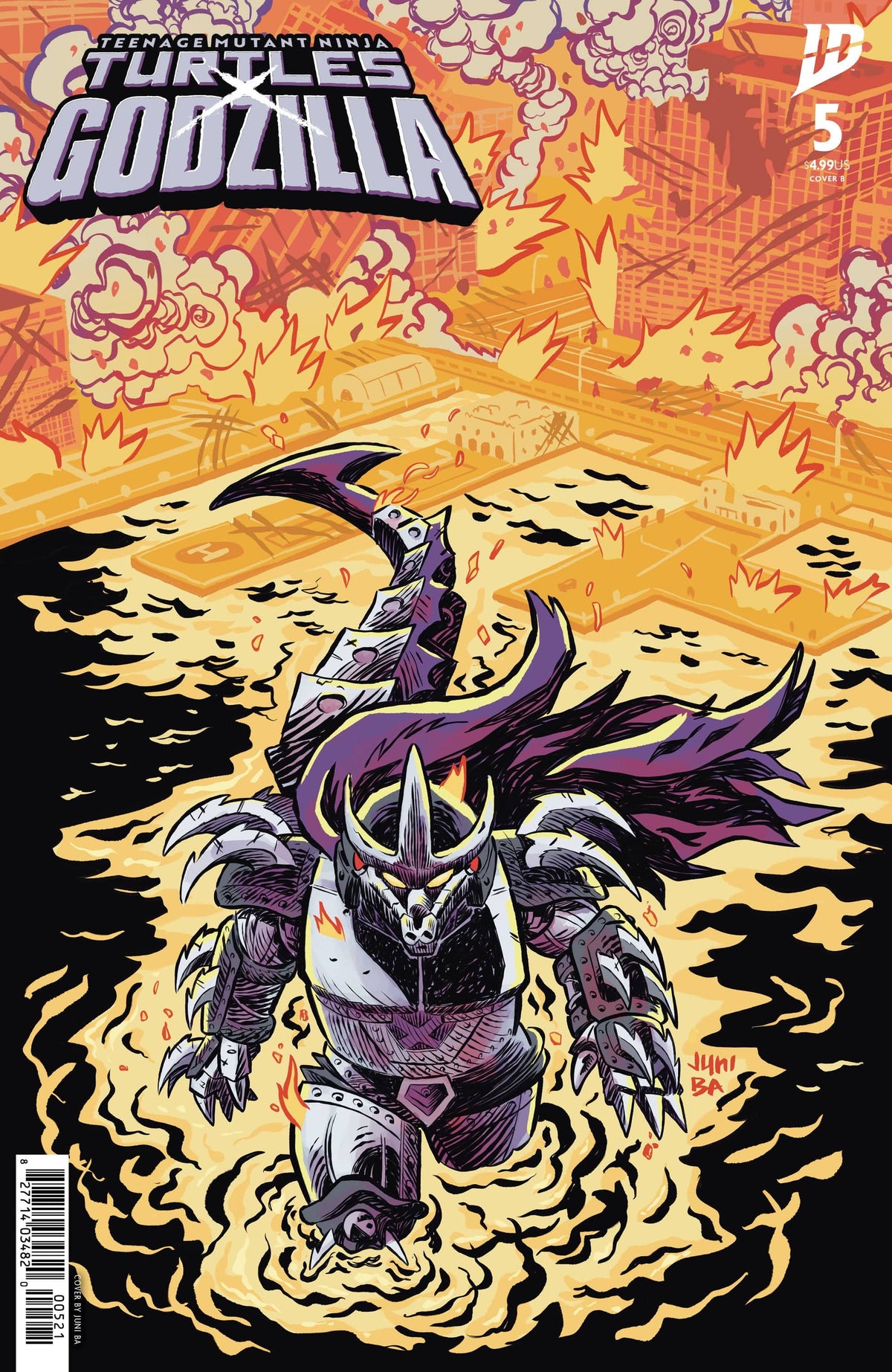 Teenage Mutant Ninja Turtles x Godzilla #5 Variant B (Ba)
