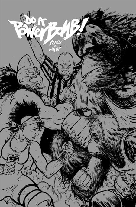 DO A POWERBOMB BLACK AND WHITE #2 (OF 3) CVR B DANIEL WARREN JOHNSON ORANGUTAN VAR (Release Date: 08/26/2026)