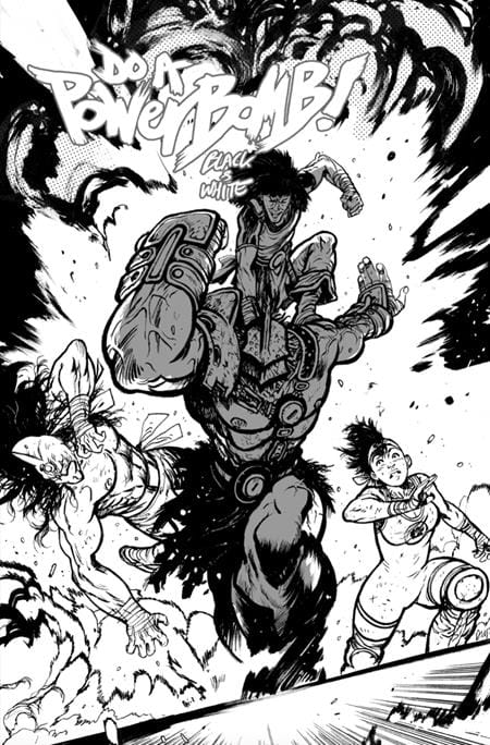 DO A POWERBOMB BLACK AND WHITE #2 (OF 3) CVR C DANIEL WARREN JOHNSON ACTION VAR (Release Date: 08/26/2026)