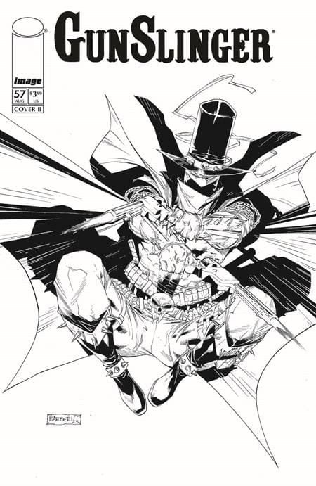 GUNSLINGER SPAWN #57 CVR B CARLO BARBERI B&W VAR (Release Date: 08/19/2026)