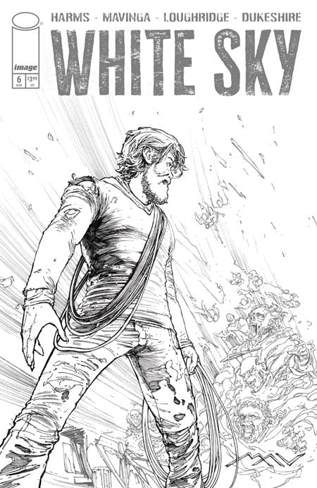 WHITE SKY #6 CVR C JP MAVINGA B&W VAR (MR) (Release Date: 08/26/2026)