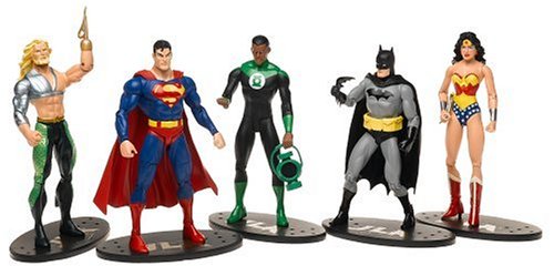 Justice League 6 Inch Action Figure Box Set - JLA Gift Set (Previously Opened and Displayed)