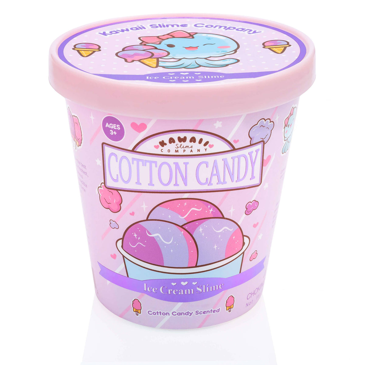 Cotton Candy Scented Ice Cream Pint Slime (5pcs/case)