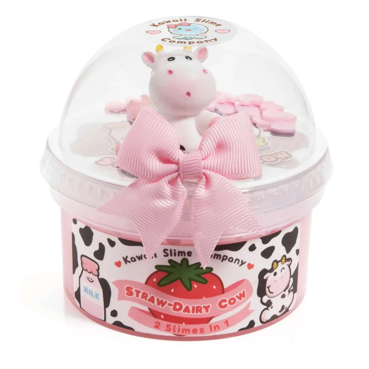 Kawaii Slime: 2-in-1 Slime - Straw-Dairy Cow