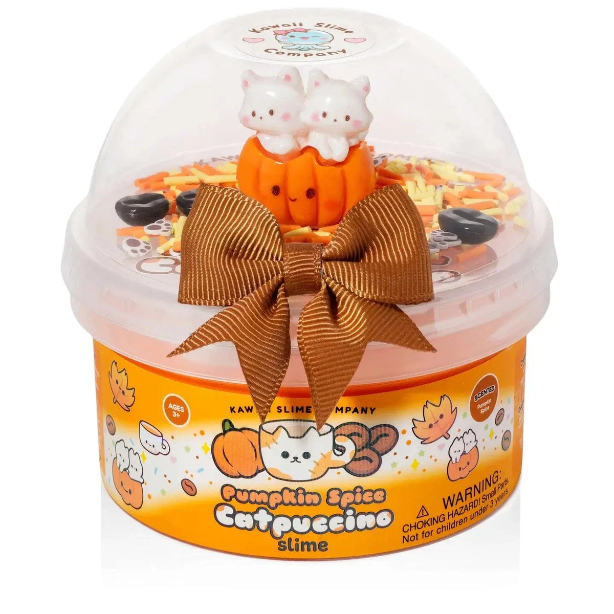 Kawaii Slime: Butter Slime - Pumpkin Spice Catpuccino