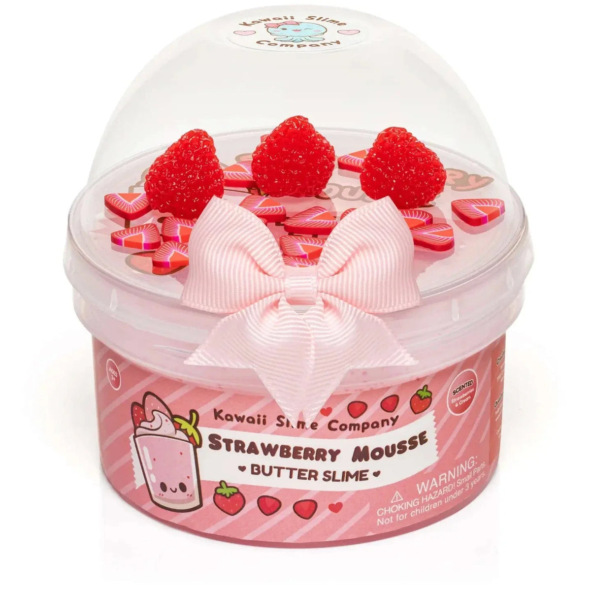 Kawaii Slime: Fluffy Butter Slime - Strawberry Mousse