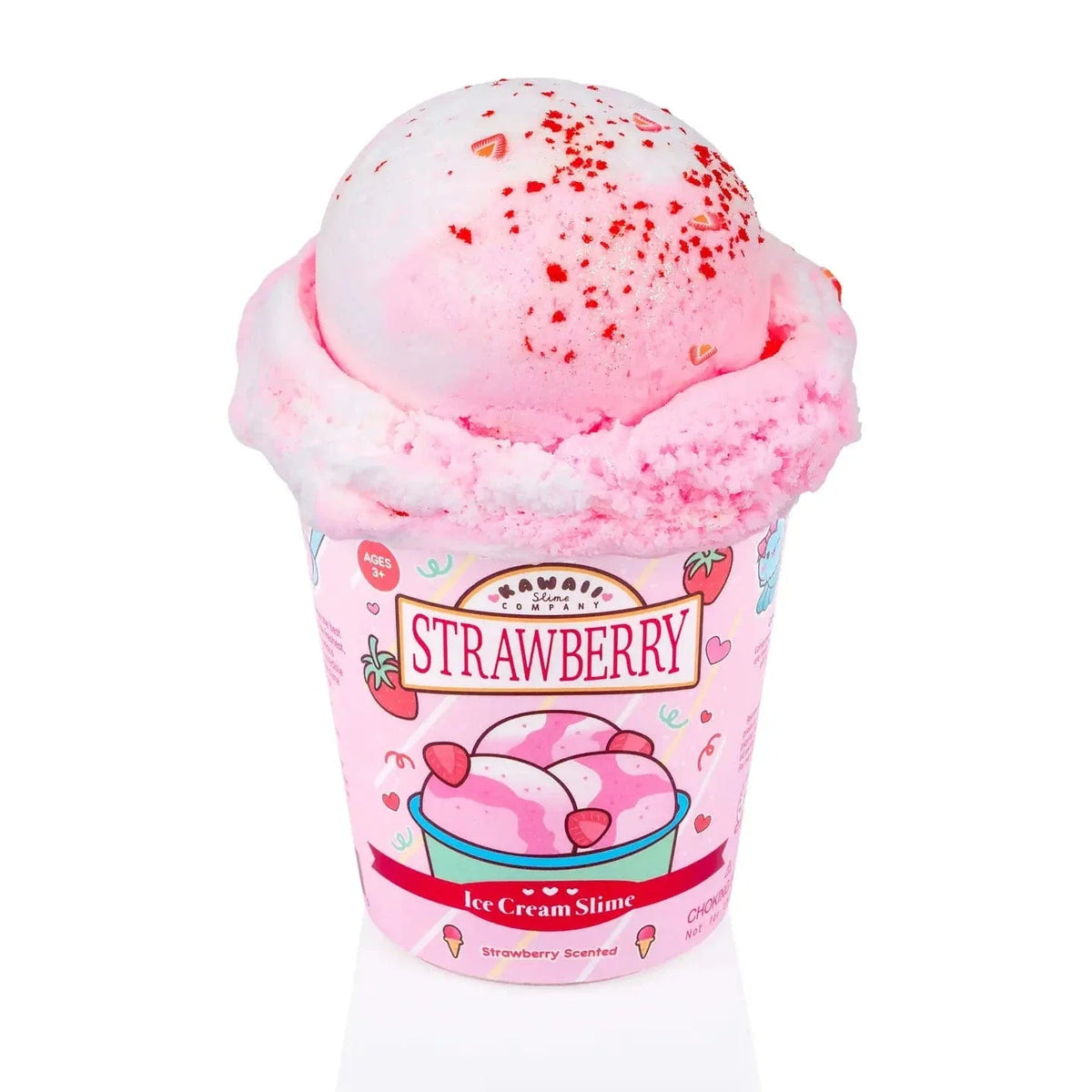 Kawaii Slime: Scented Ice Cream Pint Slime - Strawberry
