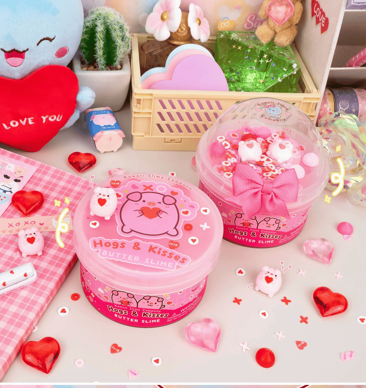 Hogs & Kisses Butter Signature Dome Slime