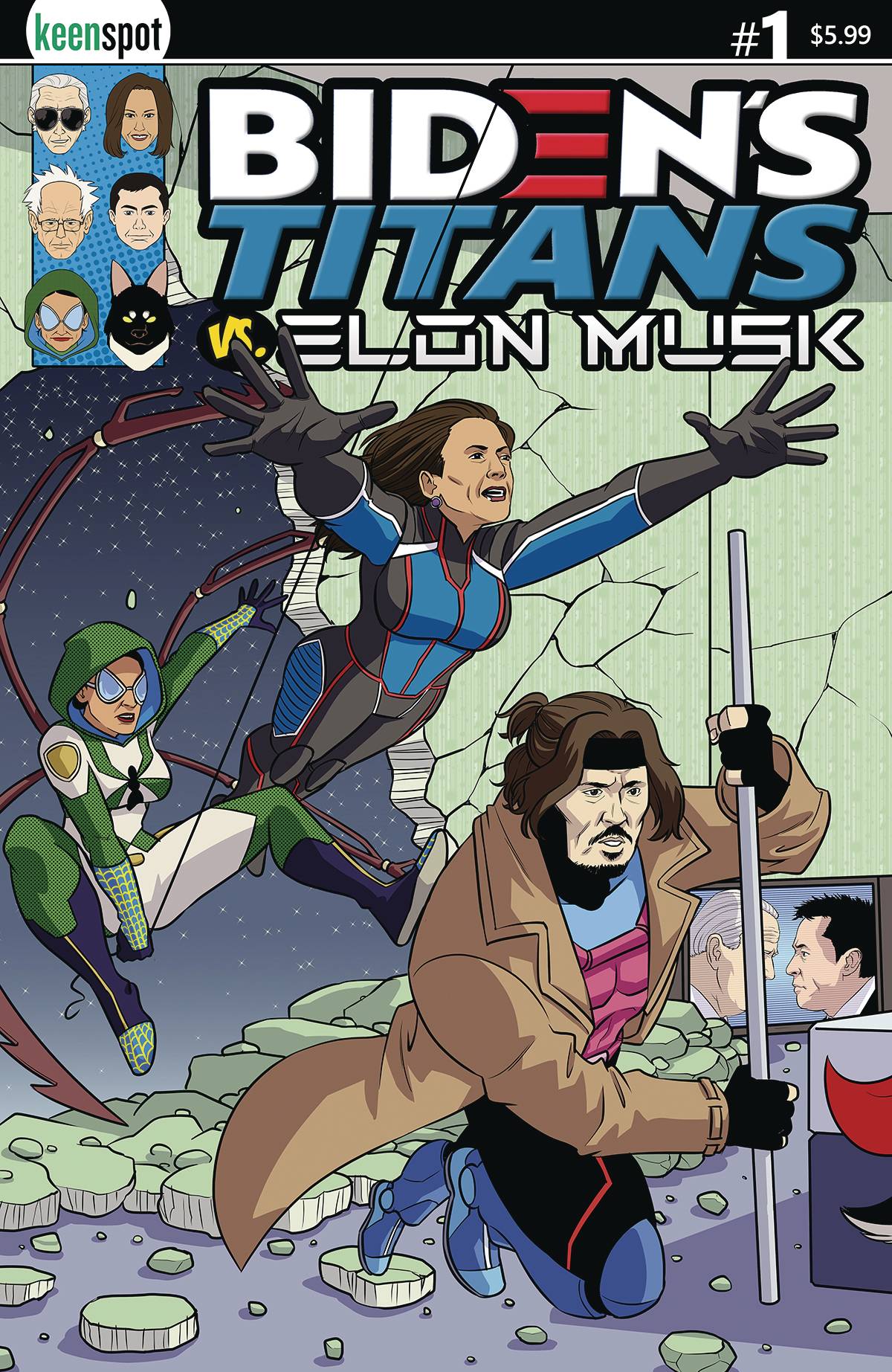 BIDENS TITANS VS ELON MUSK #1 CVR A REMULAC DEPP