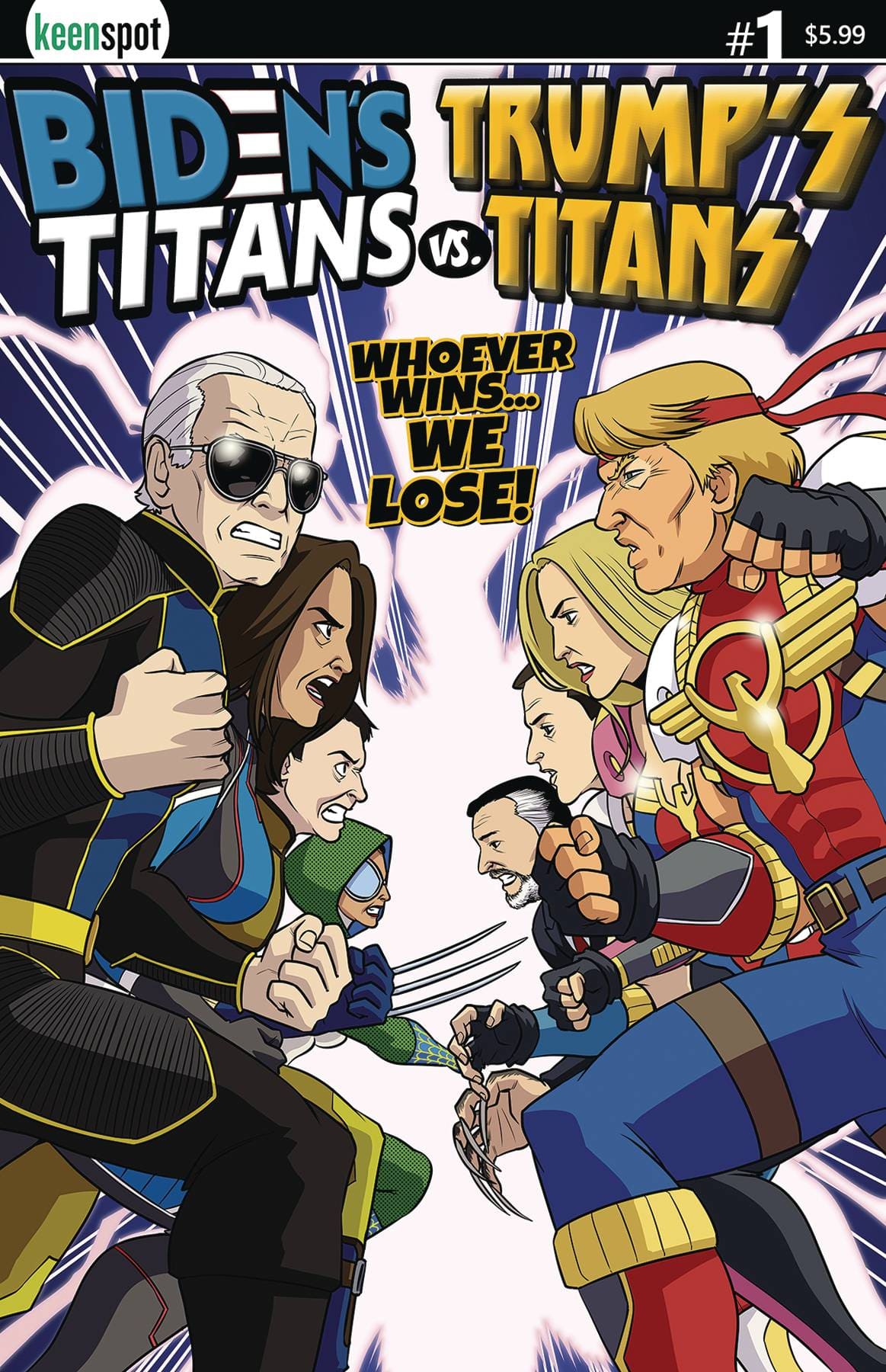 BIDENS TITANS VS TRUMPS TITANS #1 CVR A TITANS VS TITANS