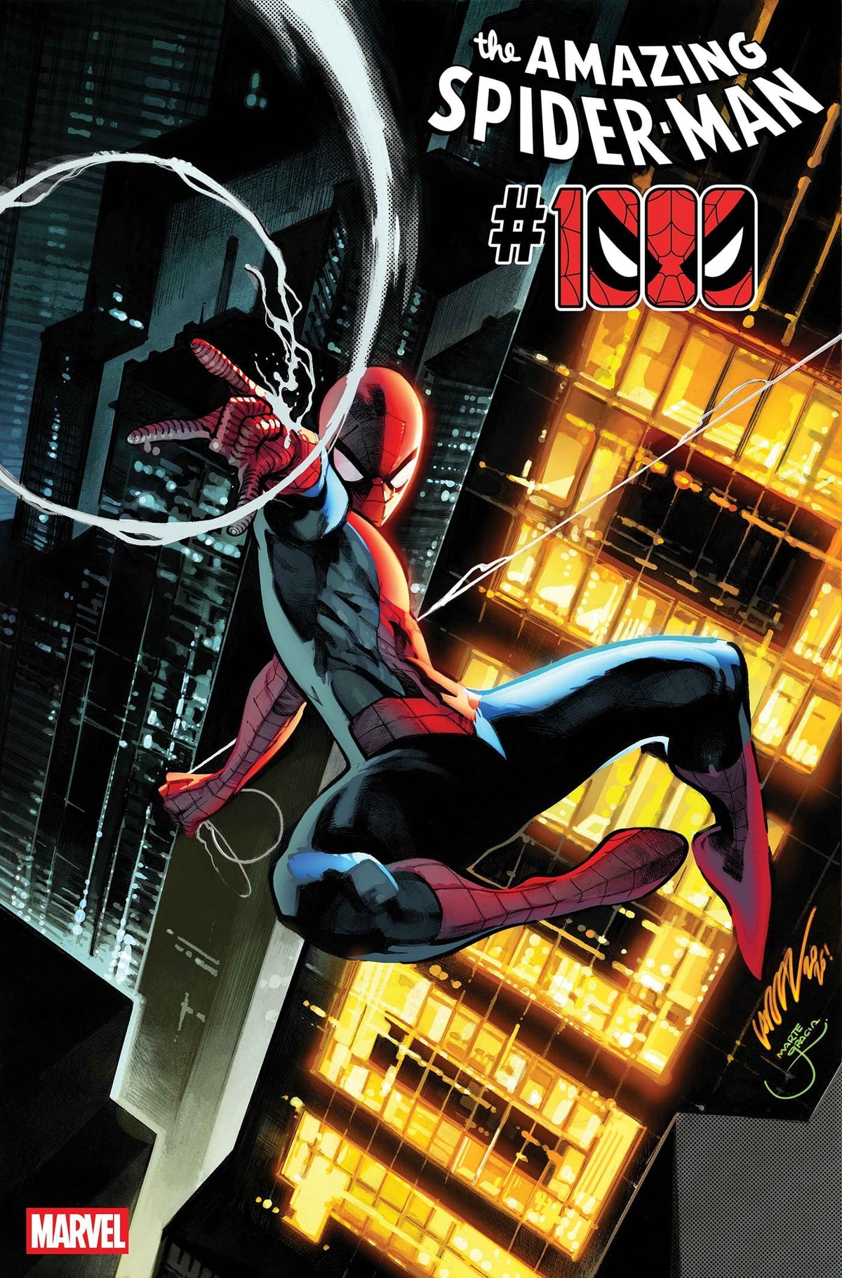 AMAZING SPIDER-MAN #1000 PEPE LARRAZ MAIN COVER (Release Date: 09/16/2026)