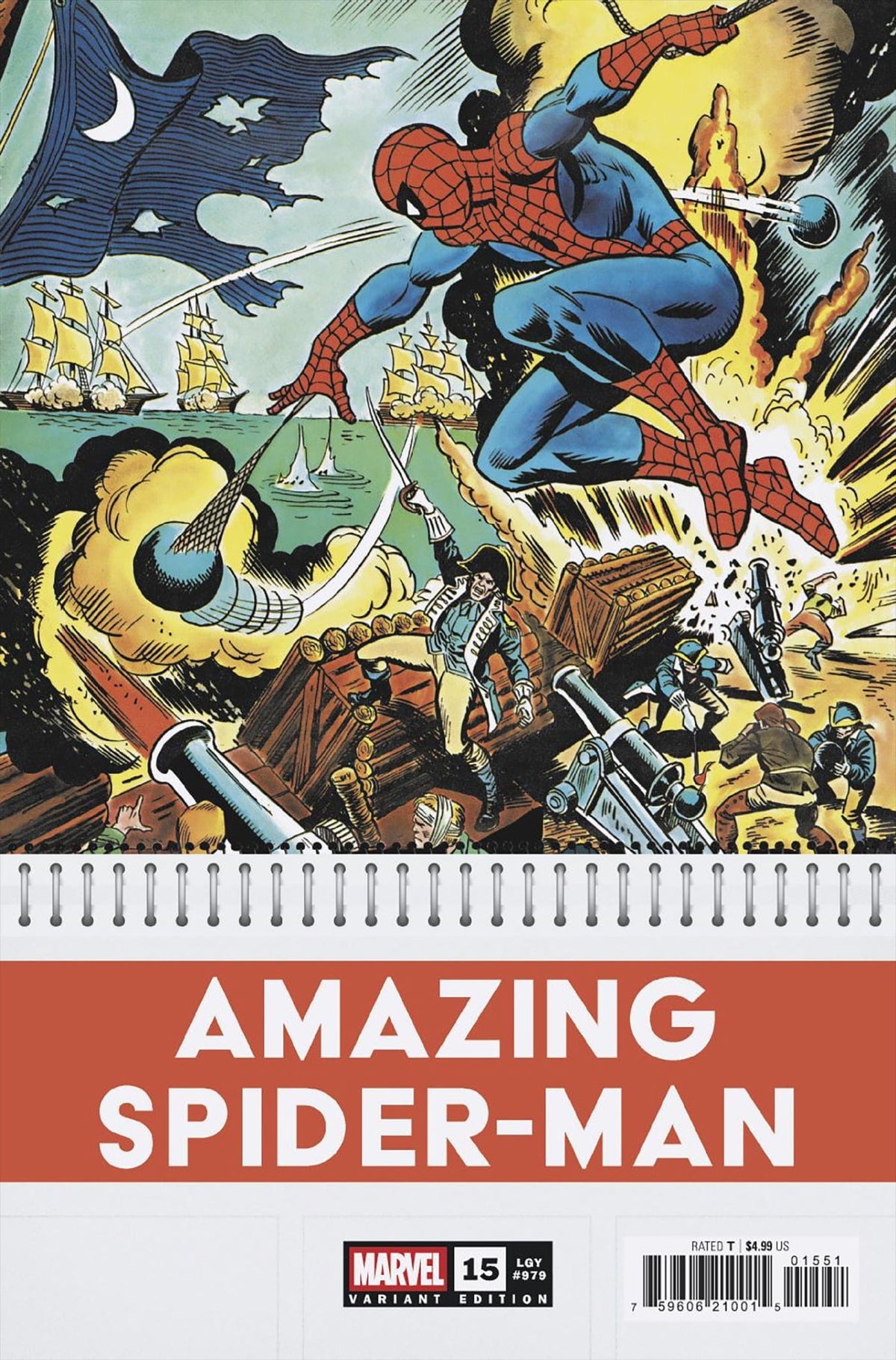 AMAZING SPIDER-MAN #15 ROSS ANDRU BICENTENNIAL CALENDAR HIDDEN GEM VARIANT