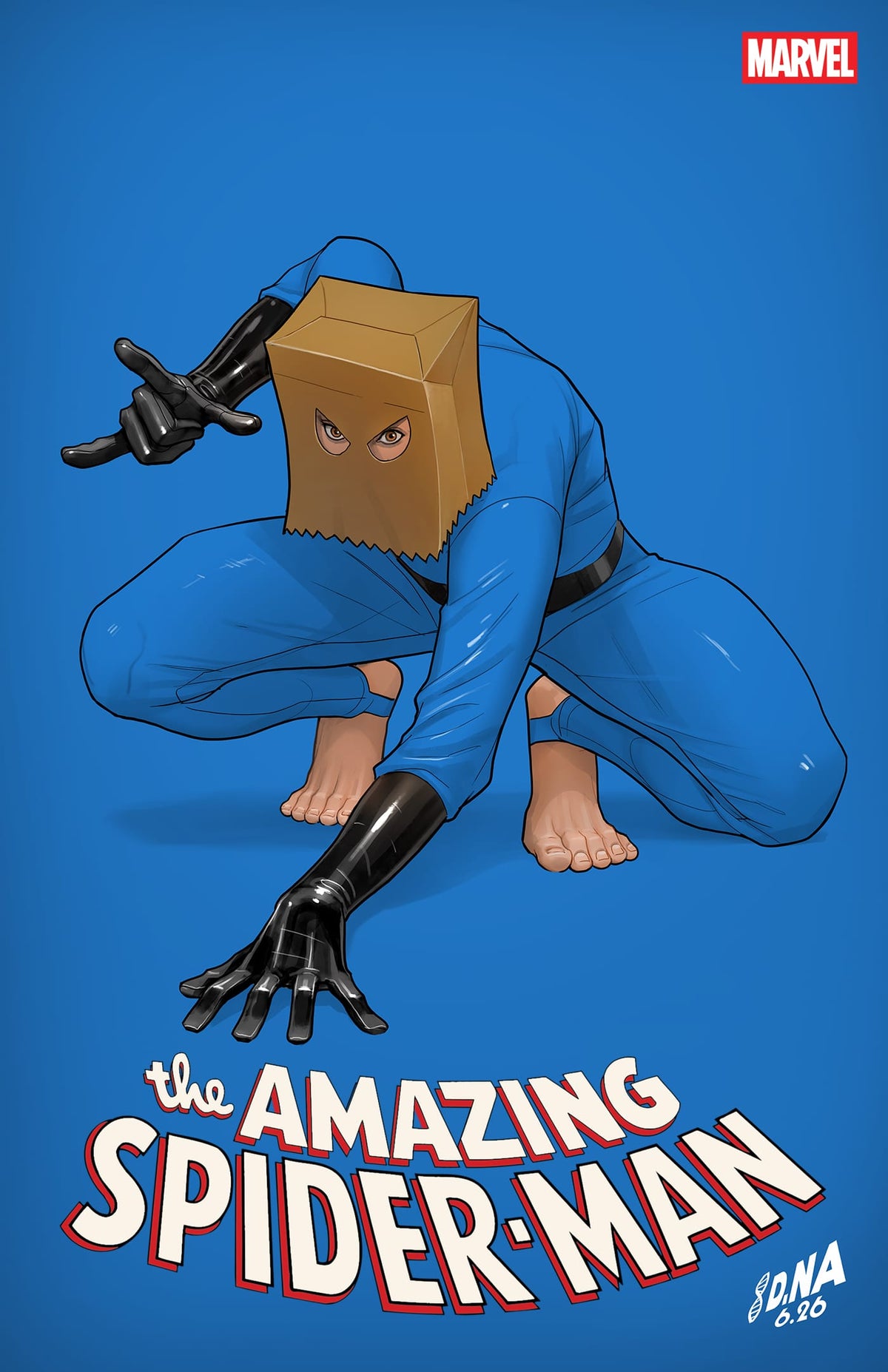 AMAZING SPIDER-MAN #33 DAVID NAKAYAMA COLOR BLOCK BLUE VARIANT