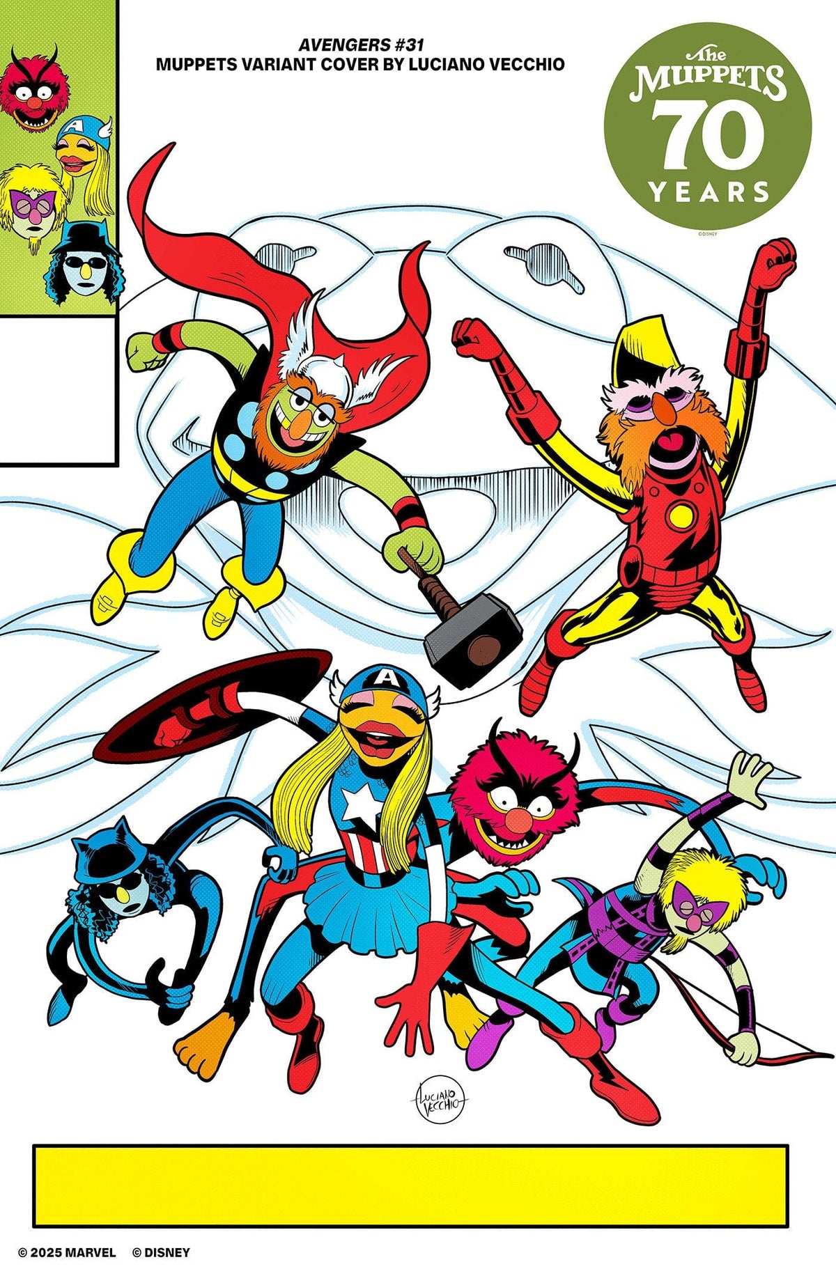 AVENGERS #31 LUCIANO VECCHIO MUPPETS VARIANT