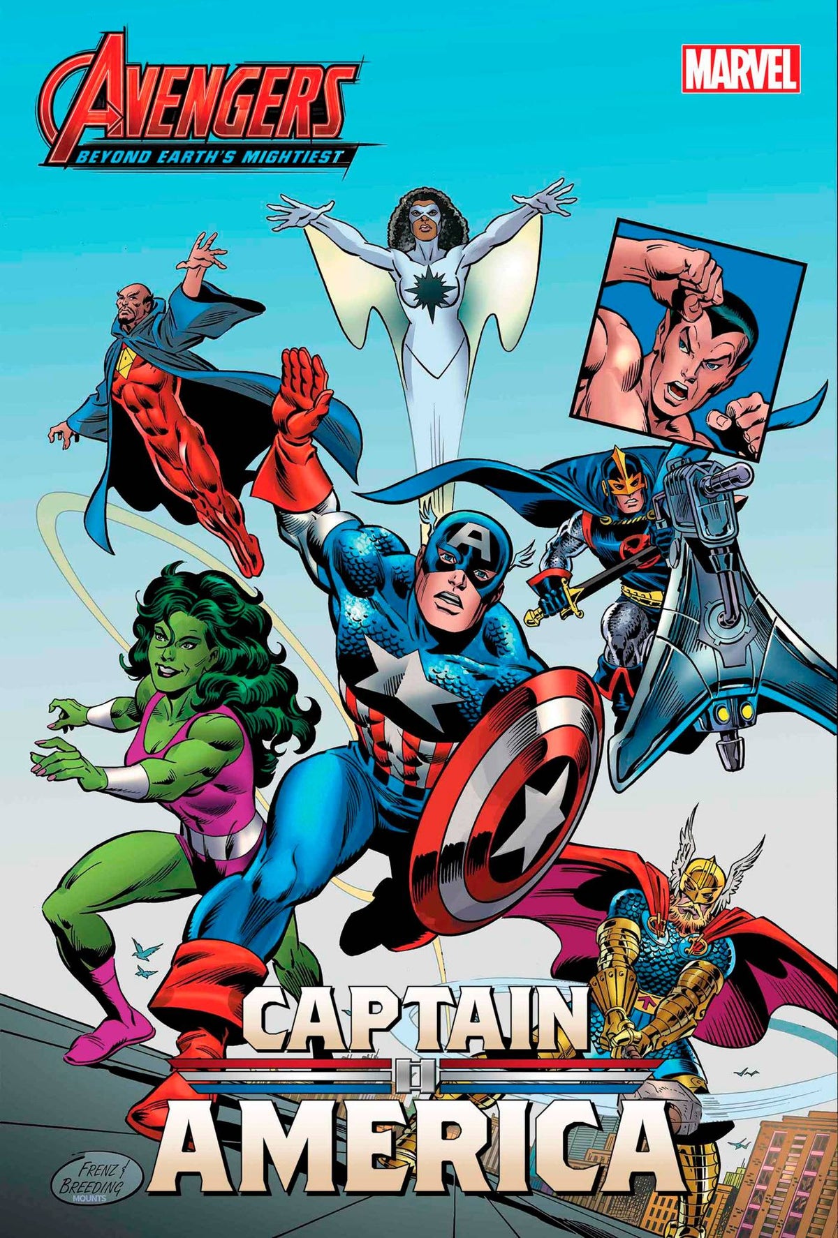 CAPTAIN AMERICA #3 RON FRENZ AVENGERS 60TH VAR