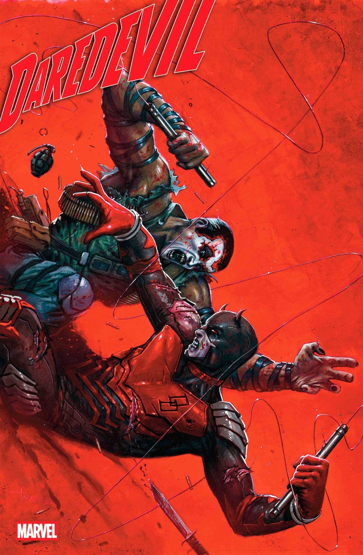 DAREDEVIL #22 DAVIDE PARATORE BRING ON THE BAD GUYS VARIANT