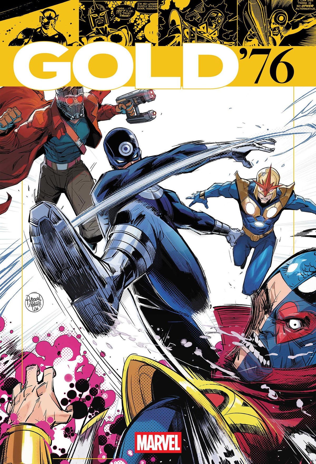 MARVEL GOLD '76 #1 HICHAM HABCHI HOMAGE VARIANT (Release Date: 09/09/2026)