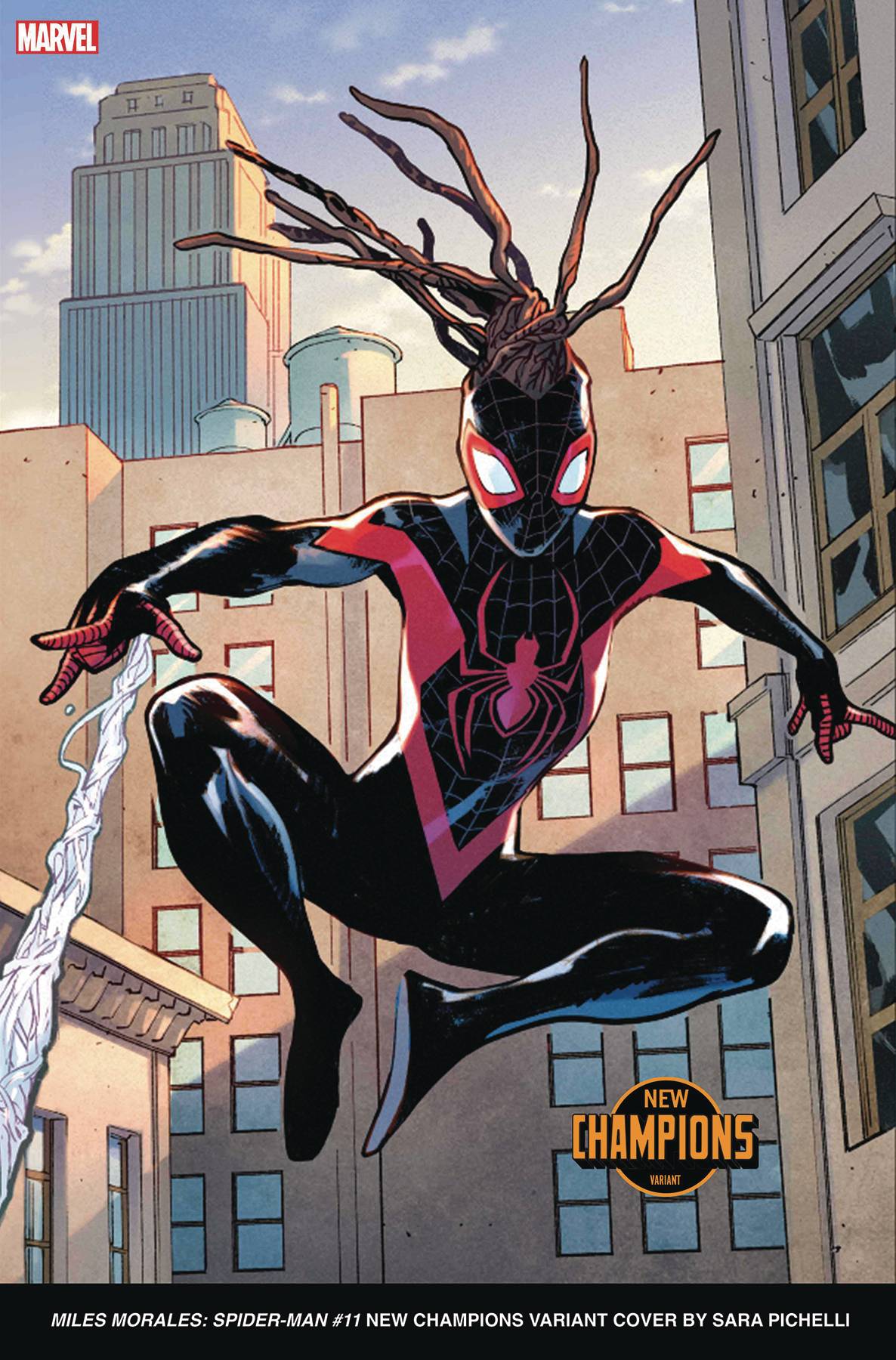 MILES MORALES SPIDER-MAN #11 SARA PICHELLI NEW CHAMPIONS VAR